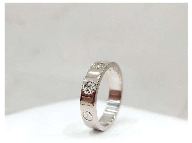 Cartier Love Ehering aus Weißgold mit Diamanten - Ansicht 9