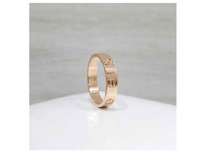 Cartier Anello Love Band Small Pink Gold - vista 10