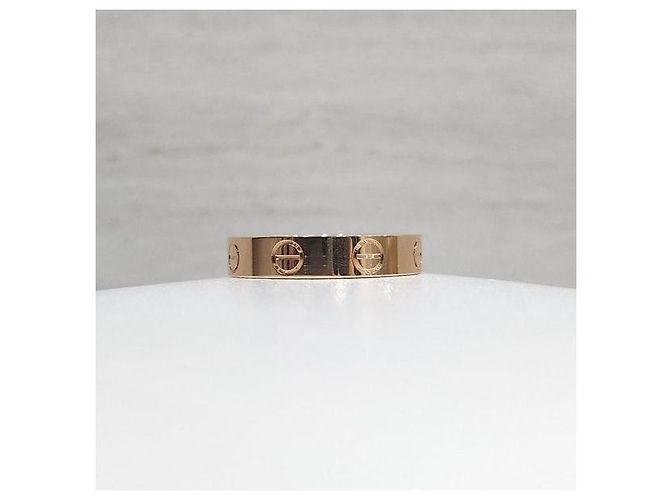 Cartier Anello Love Band Small Pink Gold - vista 2