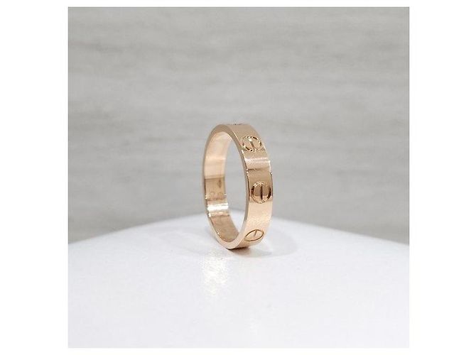 Cartier Anello Love Band Small Pink Gold - vista 4