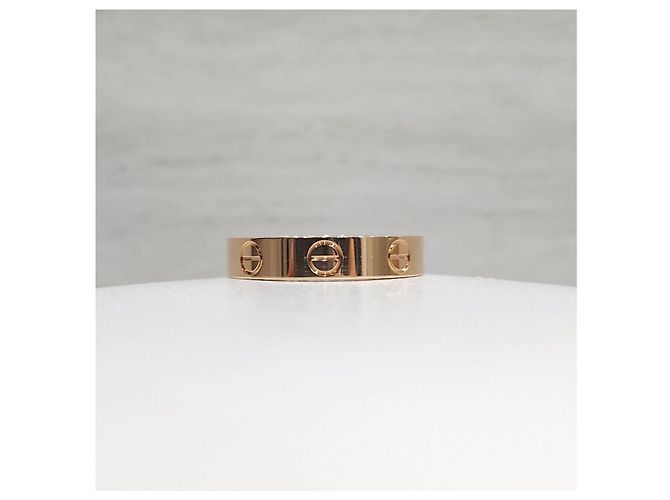 Cartier Anello Love Band Small Pink Gold - vista 7