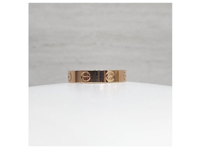 Cartier Anello Love Band Small Pink Gold - vista 8