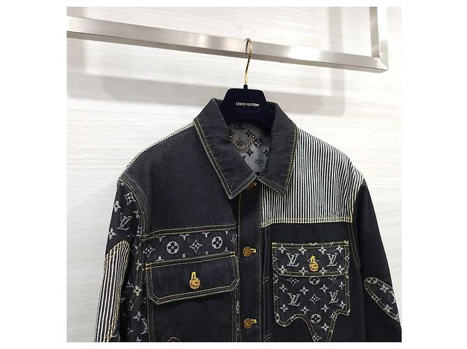 Louis Vuitton Nigo Monogram Crazy Denim Workwear Jacke - Ansicht 13