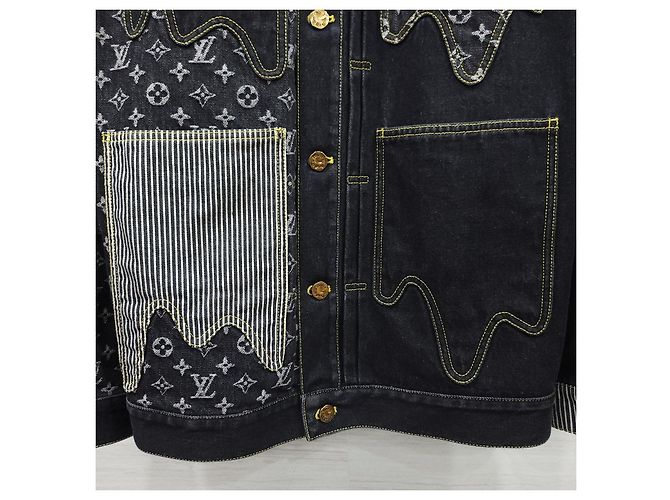 Louis Vuitton Nigo Monogram Crazy Denim Workwear Jacke - Ansicht 15