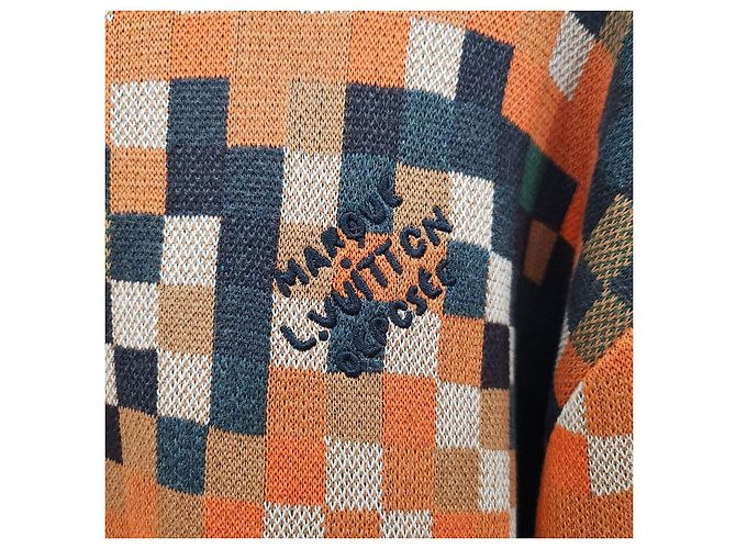 Louis Vuitton Jacquard-Strickpullover Rundhals Orange XL - Ansicht 11
