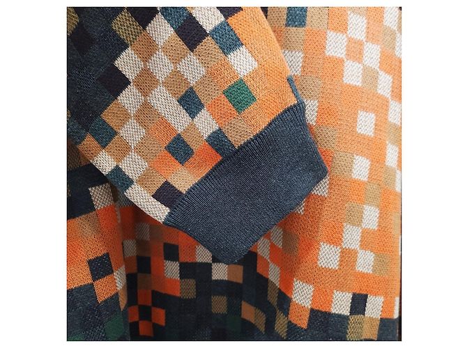 Louis Vuitton Jacquard-Strickpullover Rundhals Orange XL - Ansicht 12
