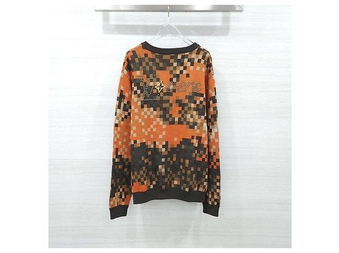 Louis Vuitton Jacquard-Strickpullover Rundhals Orange XL - Ansicht 2
