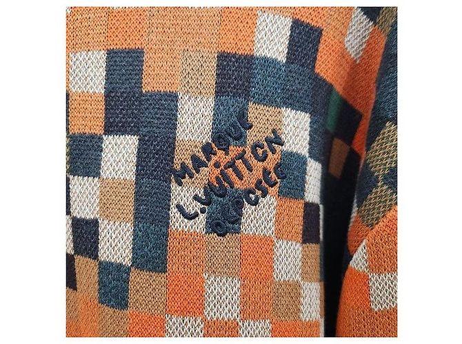 Louis Vuitton Jacquard-Strickpullover Rundhals Orange XL - Ansicht 4