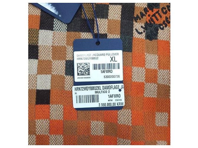 Louis Vuitton Jacquard-Strickpullover Rundhals Orange XL - Ansicht 7