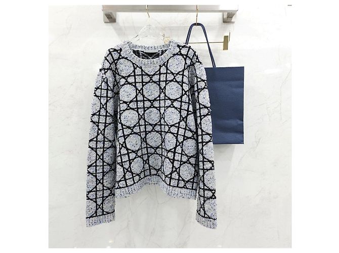 Dior Cannage Jacquard Kaschmir-Pullover XXL - Ansicht 10