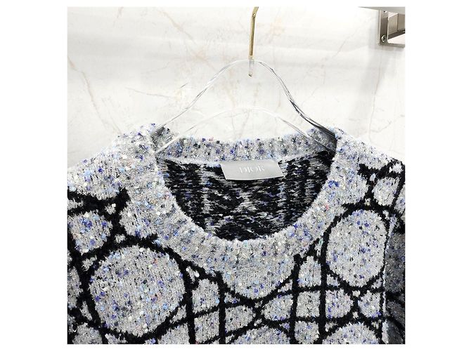 Dior Cannage Jacquard Kaschmir-Pullover XXL - Ansicht 8