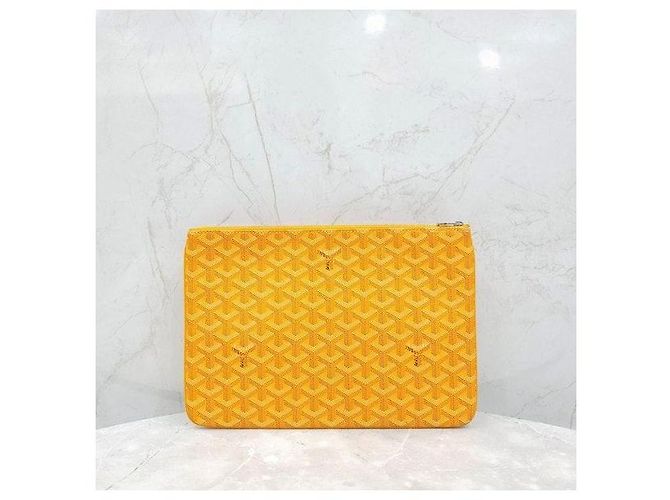 Goyard Clutch Sena MM Giallo Speciale - vista 3