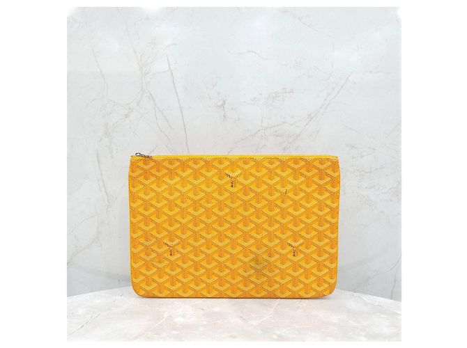 Goyard Clutch Sena MM Giallo Speciale - vista 7