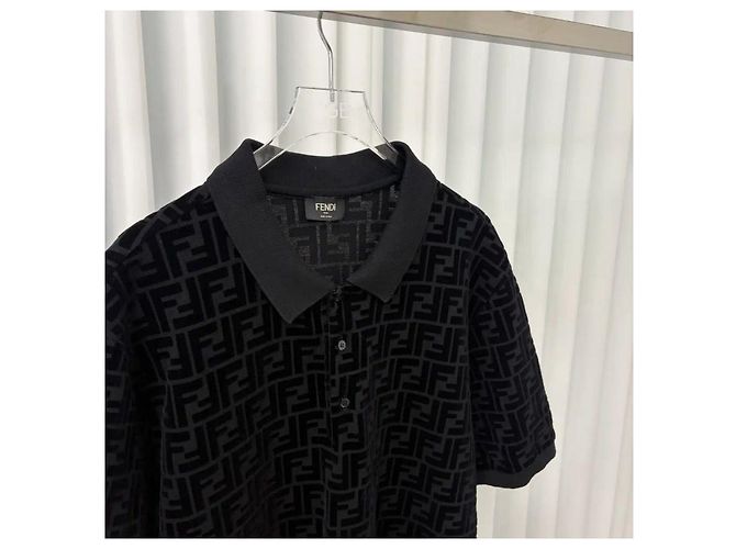 Fendi FF Logo Monogram Polo - view 3