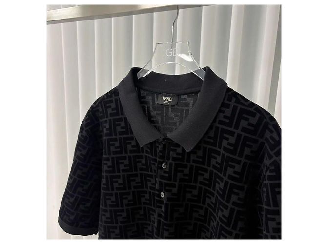 Fendi FF Logo Monogram Polo - view 4