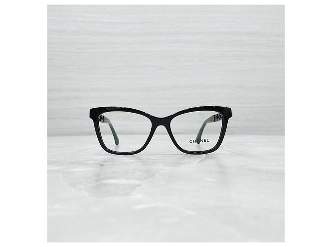 Chanel Acetatbrille mit quadratischem Rahmen - Ansicht 11