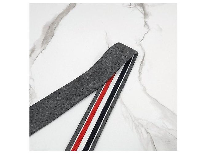 Thom Browne Klassische Krawatte Grau - Ansicht 3
