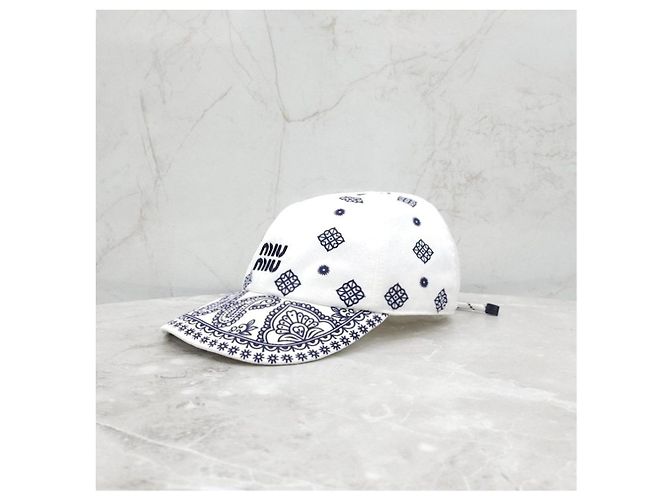 Miu Miu Paisley-Baseball-Cappy mit Kordel - Ansicht 10