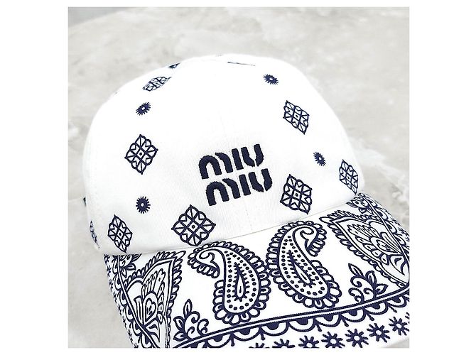 Miu Miu Paisley-Baseball-Cappy mit Kordel - Ansicht 13