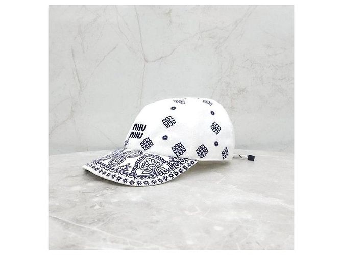 Miu Miu Paisley-Baseball-Cappy mit Kordel - Ansicht 2