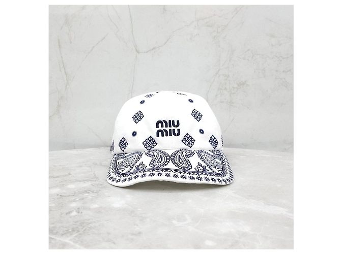 Miu Miu Paisley-Baseball-Cappy mit Kordel - Ansicht 9