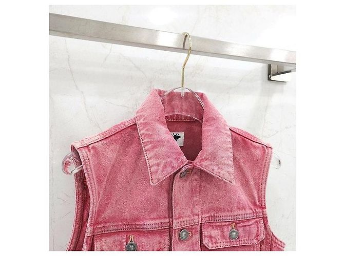 Dior Rosa Denim-Weste - Ansicht 3