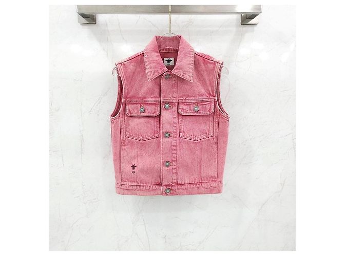 Dior Rosa Denim-Weste - Ansicht 6