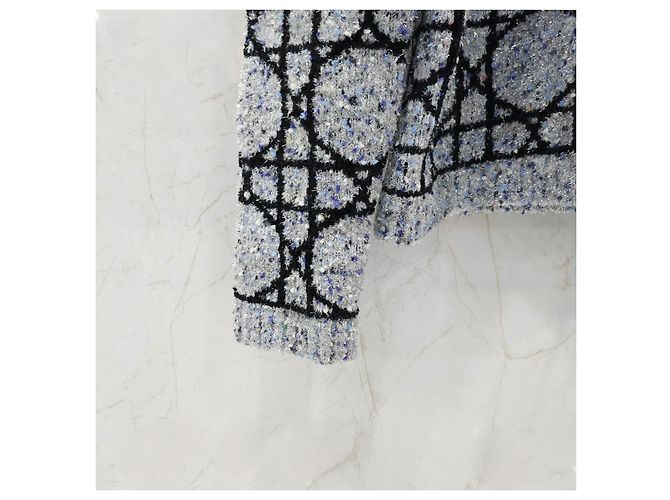 Dior Canvas Blend Jacquard Sweater - view 10