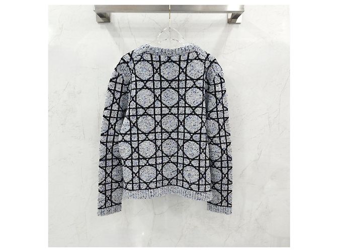 Dior Canvas Blend Jacquard Sweater - view 8