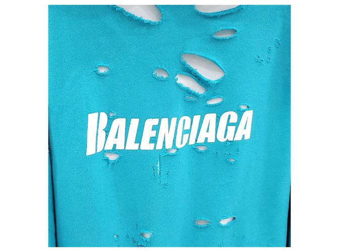 Balenciaga Oversized Hoodie im Distressed-Look XXS - Ansicht 10