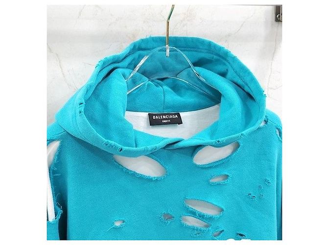 Balenciaga Oversized Hoodie im Distressed-Look XXS - Ansicht 4