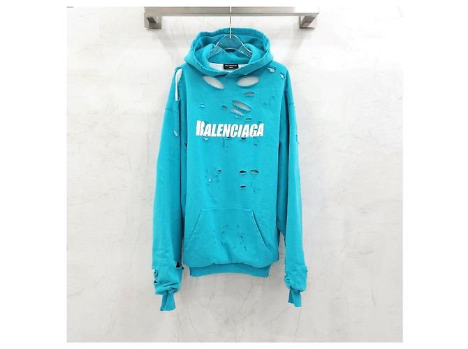 Balenciaga Oversized Hoodie im Distressed-Look XXS - Ansicht 7