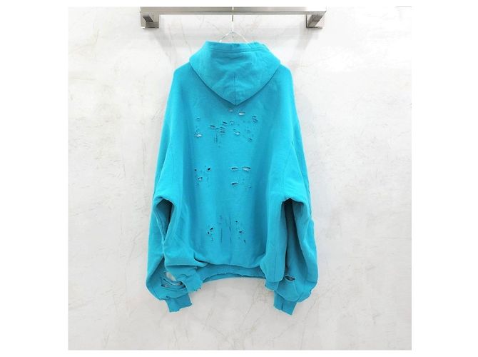 Balenciaga Oversized Hoodie im Distressed-Look XXS - Ansicht 8