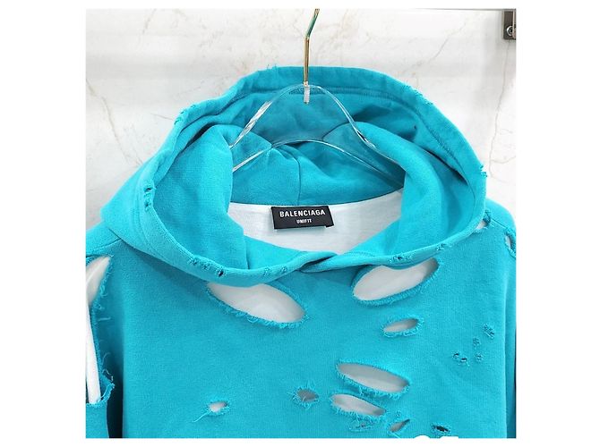 Balenciaga Oversized Hoodie im Distressed-Look XXS - Ansicht 9