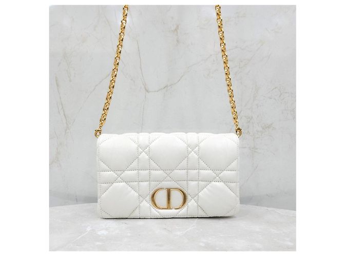 Dior mala Mini Latte Macro Cannage - vista 11
