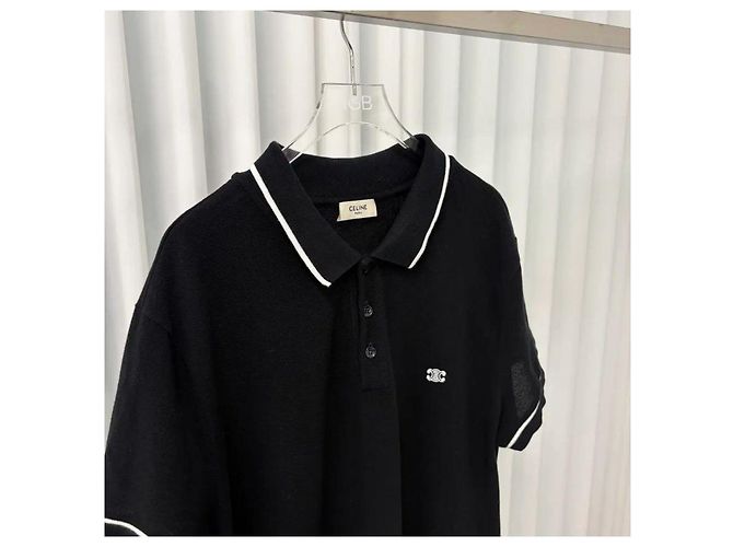 Céline T-Shirt mit Triomphe-Kragen - Ansicht 2