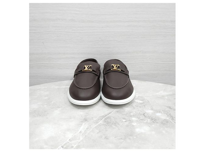Mocassini Louis Vuitton in pelle verde - vista 10