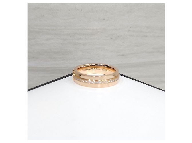 Tiffany & Co Schmaler Diamantring Gelbgold - Ansicht 14