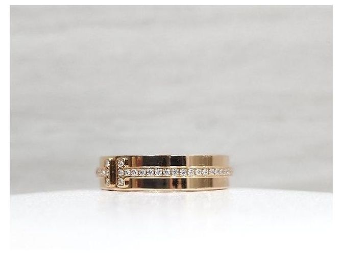 Tiffany & Co Schmaler Diamantring Gelbgold - Ansicht 2