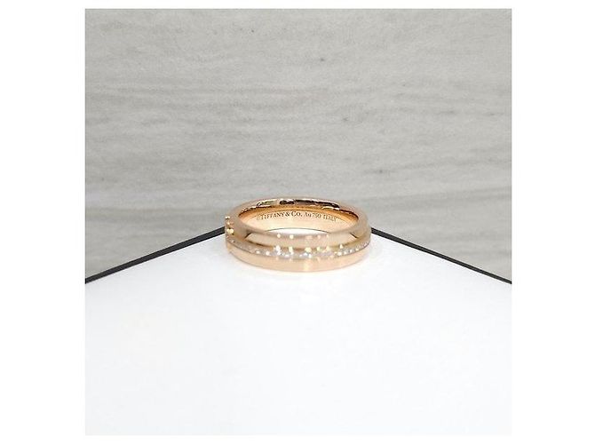 Tiffany & Co Schmaler Diamantring Gelbgold - Ansicht 6