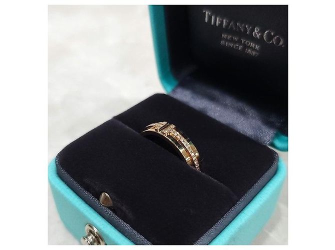 Tiffany & Co Schmaler Diamantring Gelbgold - Ansicht 7