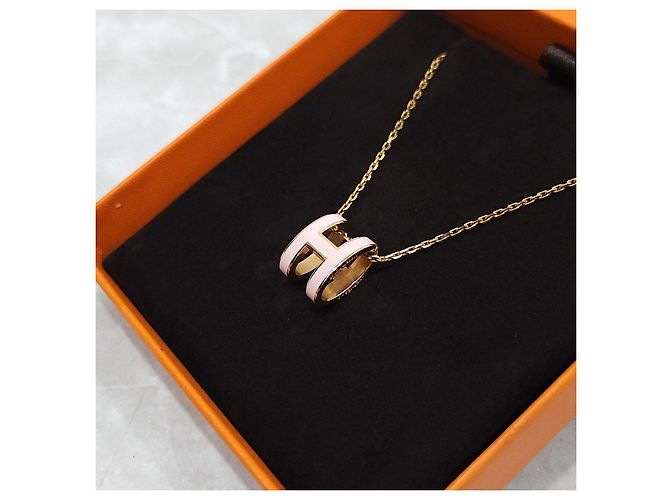 Hermès Collar Pop Pink Gold - vista 13