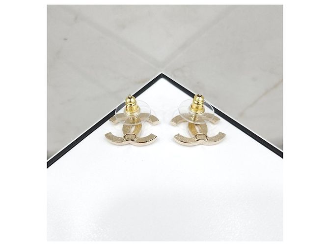 Chanel Orecchini classici con logo CC dorato - vista 12