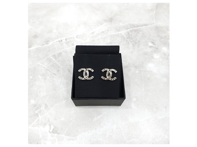 Chanel Orecchini classici con logo CC dorato - vista 13