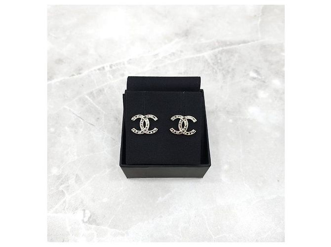 Chanel Orecchini classici con logo CC dorato - vista 6