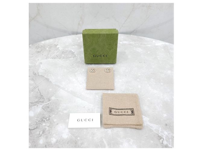 Gucci Orecchini a bottone GG Marmont - vista 15