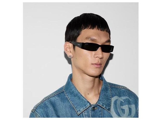 Gucci Orecchini a bottone GG Marmont - vista 7