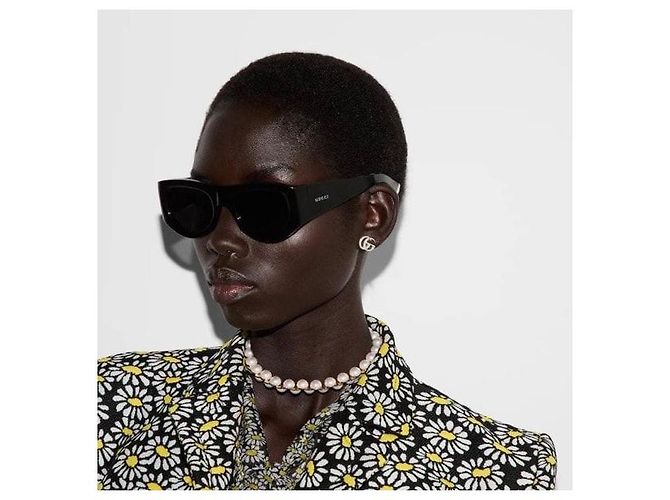 Gucci Orecchini a bottone GG Marmont - vista 8