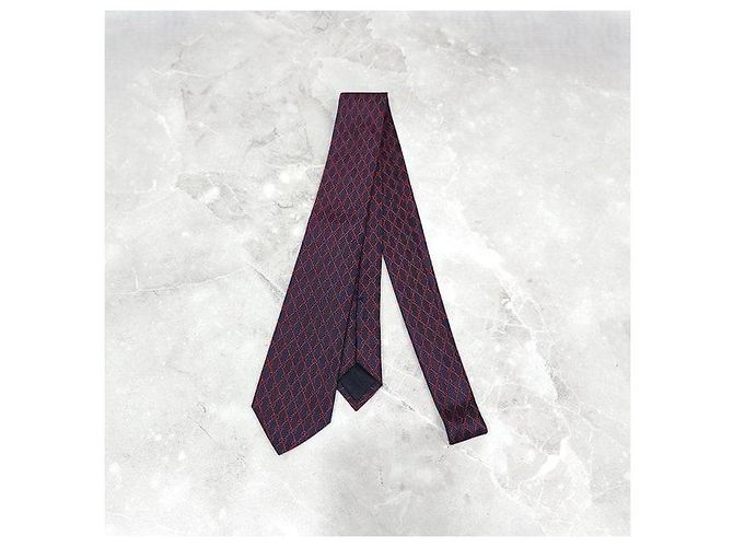 Cravatta Gucci in jacquard di seta verde - vista 2