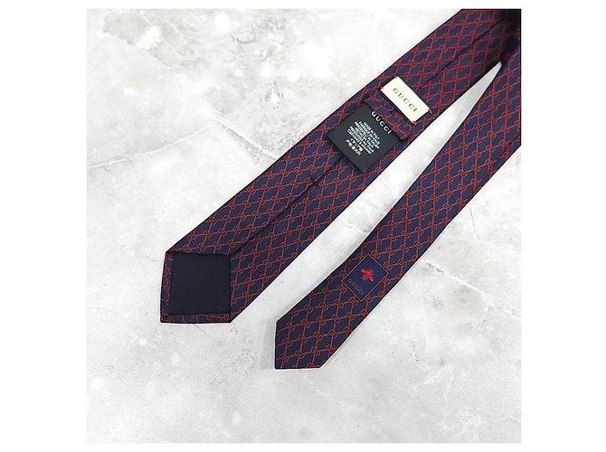 Cravatta Gucci in jacquard di seta verde - vista 4